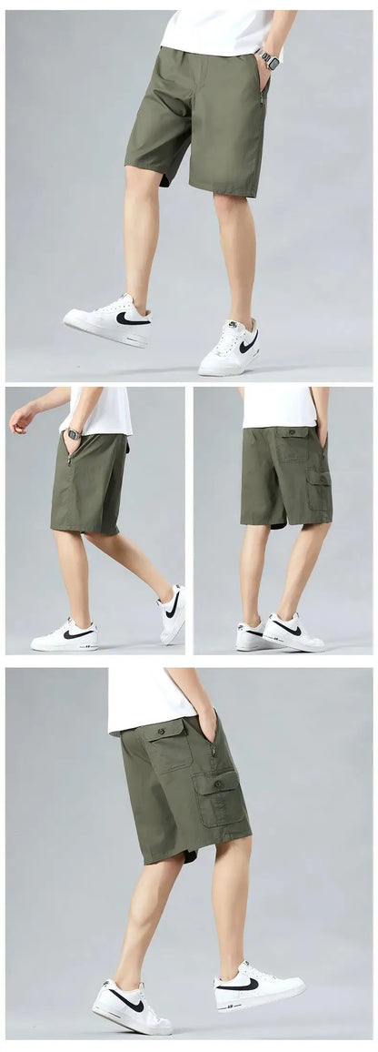 Men's Lightweight Cotton Summer Casual Shorts Loose Fit Exercise Fitness Comfortable Breathable Quick Dry Active Shorts