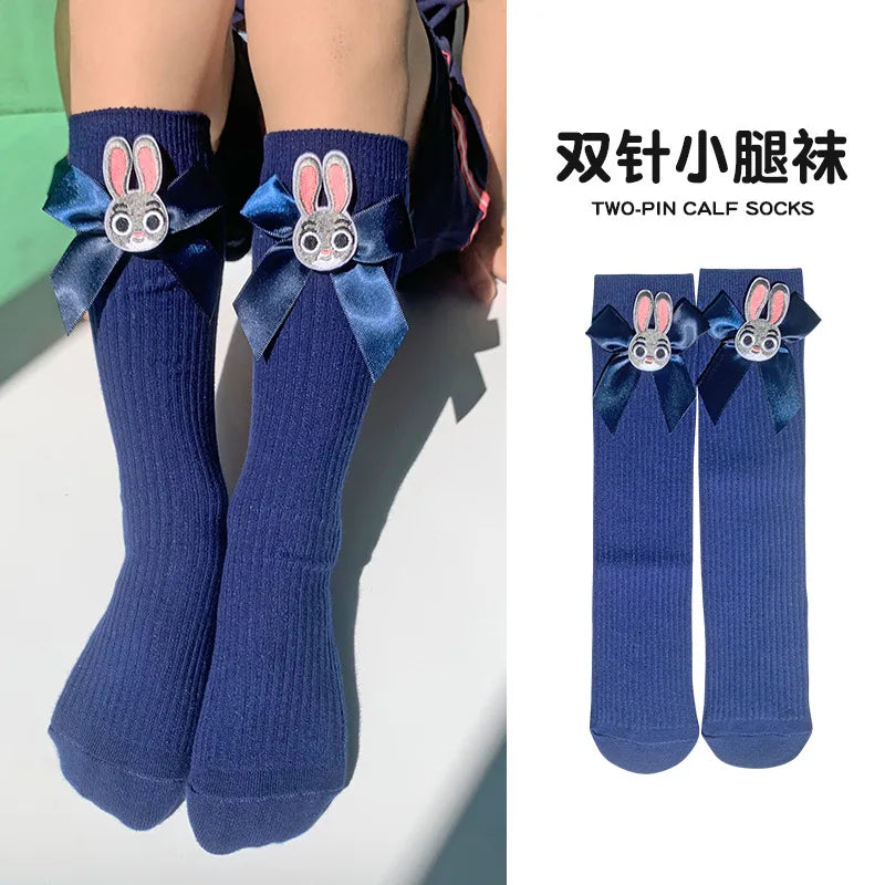 Girls Cosplay Zootopia 2 Police Officer Judy Bunny Dress For Kids Holiday Party Cute Dress With Accessories Fancy Set