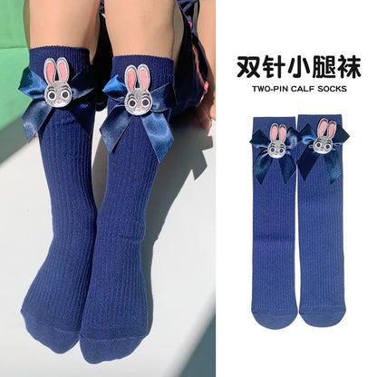 Girls Cosplay Zootopia 2 Police Officer Judy Bunny Dress For Kids Holiday Party Cute Dress With Accessories Fancy Set