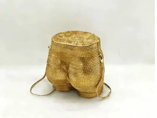 Ass Shaped Rhinestone Handbags Luxury Designer Crystal Evening Bags Women Diamonds Wedding Party Clutches Bridal Purses