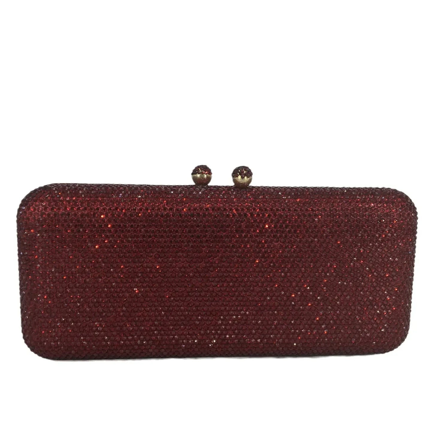 Women Brown Crystal Evening Bag Formal Party Dinner Rhinestone Handbags and Purses Bridal Diamond Clutch Purse