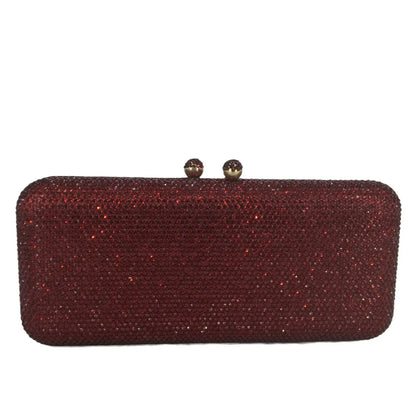 Women Brown Crystal Evening Bag Formal Party Dinner Rhinestone Handbags and Purses Bridal Diamond Clutch Purse