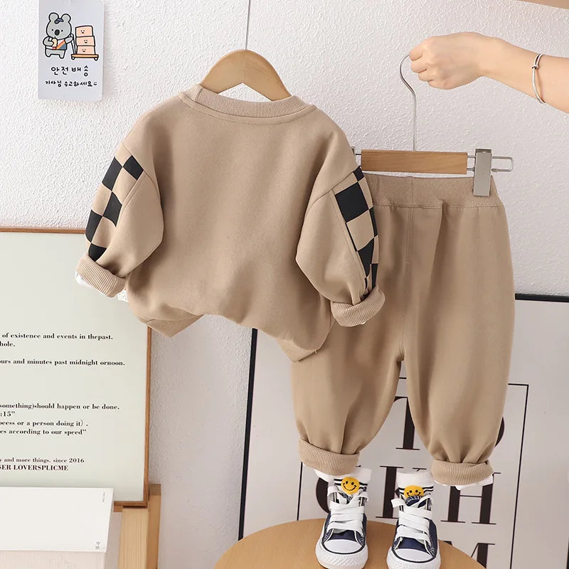 New Spring Autumn Baby Boys Clothes Suit Children Girls Cartoon T-Shirt Pants 2Pcs/Sets Toddler Casual Costume Kids Tracksuits