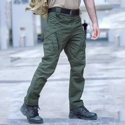 New Tactical 2-piece Set Pants Mens Outdoor Work Cargo Trousers Spring Summer Multi-pocket Waterproof Pant Training Hik Overalls