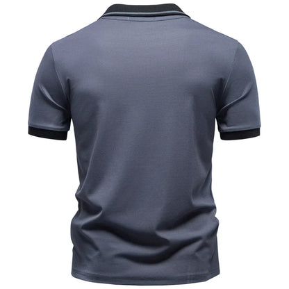 Men's Slim Fit Short Sleeve Polo Shirt Solid Color Lightweight Breathable Fashion Summer Polo Shirts for Men