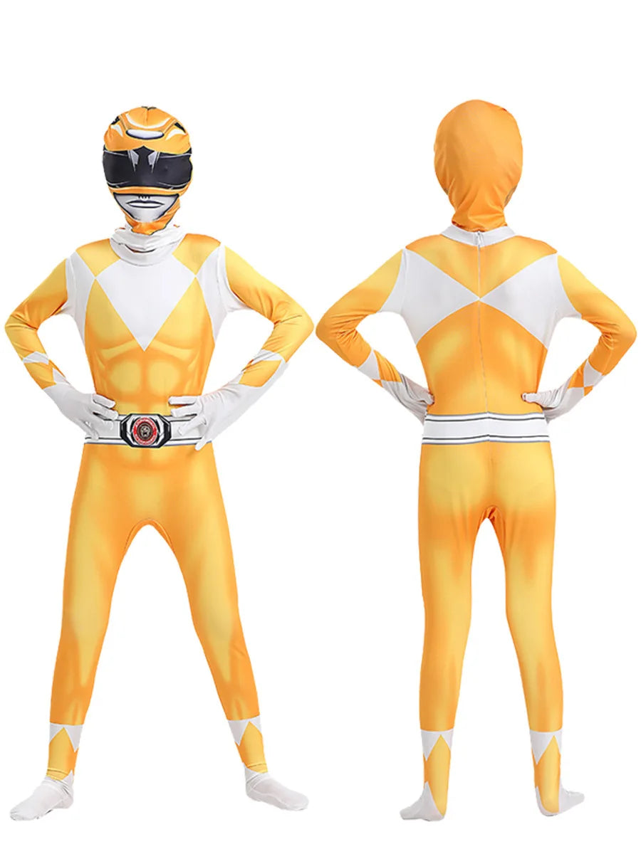 Power Samurai Sentai Shinkenger Rangers Costume Superhero Cosplay Halloween Birthday Party Jumpsuit Zentai Suit