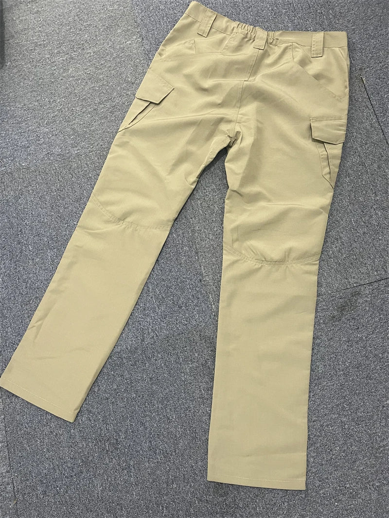 Asian Size Men City Pants Cargo Trousers Multi-pocket Waterproof Wear-resistant Casual Training Overalls Clothing