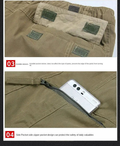 Tactical Fleece Pants Men Winter Outdoor Work Cargo Trousers Thicken Warm Baggy Long Trousers Male Multi-pocket Tactical Pants