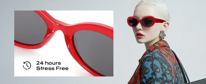 Handmade Acetate Oval Polarized Sunglasses Women Thick Frame UV400 Protection Sun Glasses for Ladies Shopping Gift