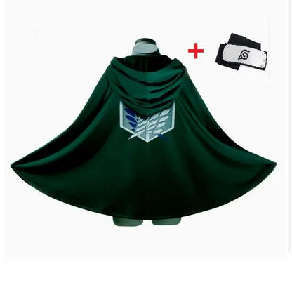 Anime Attack Cloak Shingeki No Kyojin Scouting Legion Cosplay Costume Cos Green Cape Mens Clothes Cosplay Costume Women