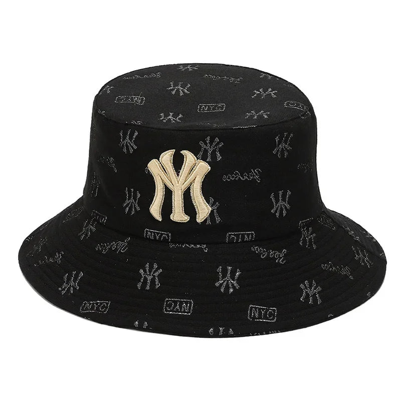 Unisex Letter Embroidery Fisherman Hat Women Summer Versatile Sunscreen Hats Sun Hat Men Trend Bucket Hats