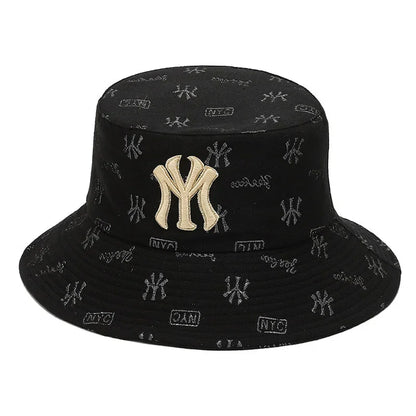 Unisex Letter Embroidery Fisherman Hat Women Summer Versatile Sunscreen Hats Sun Hat Men Trend Bucket Hats
