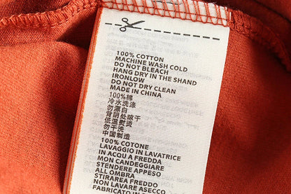 5110# Summer New American Retro Short Sleeve O-neck Letter Printed T-shirt Men's Simple 100% Cotton Old Washed Loose Casual Tops