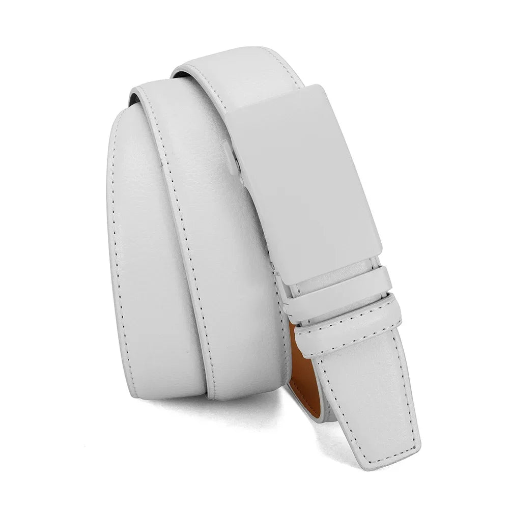 Men's Business Belt Leather Classic Alloy Buckle High Quality Casual Fashion Ratchet Adjustable Belt Cowboy Punk Casual Belt