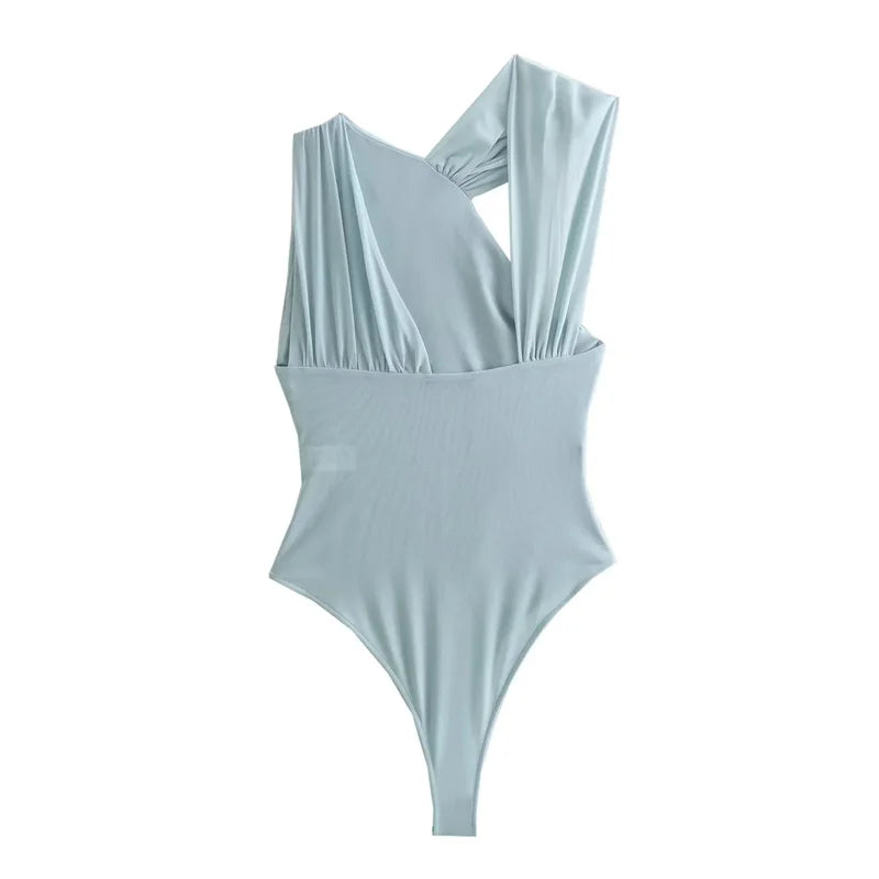 2025 Woman Body Leopard Print Mesh Sleeveless Bodysuit Women Summer Tulle Off Shoulder Tight Bodysuit Lingerie Sexy Body