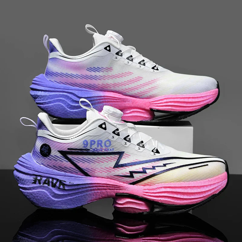 2025 New Men's Running Shoes Cushioning Carbon Plate Racing Marathon Athletic Shoes Comfortable Non-slip Sports Tennis Shoes