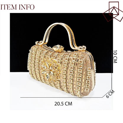 Festive Elegance: Dazzling Heels and Chic Clutch Perfect Combination Of Shoes And Bags for Party Occasions