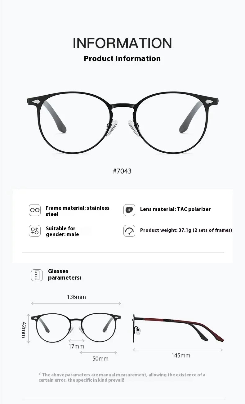 New Style 3 In 1 Metal Magnet Clip On Polarized Sunglasses Men Women Luxury Brand Design Sun Glasses Frame Eyewear UV400
