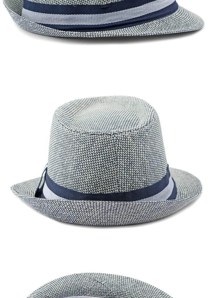 Middle-aged and Elderly Men's Top Hat Spring Summer Luxury Designer Sun Protection Beach Cap Grass Wedding Fedora Jazz Hat Party