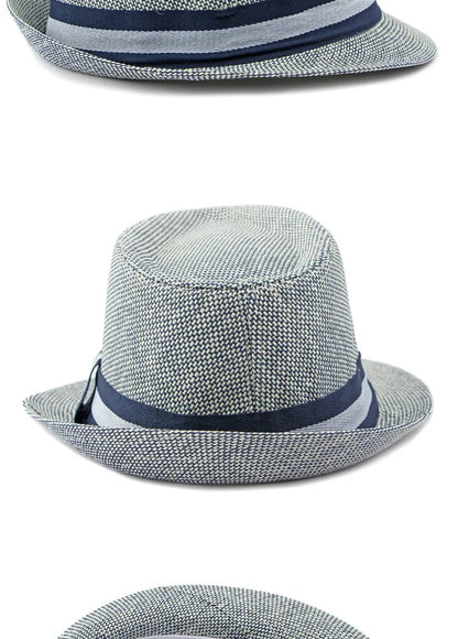 Middle-aged and Elderly Men's Top Hat Spring Summer Luxury Designer Sun Protection Beach Cap Grass Wedding Fedora Jazz Hat Party