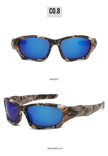 New UV400 Punk Men's Fashion Sport Sunglasses Cycling Driving Tactical Windproof  Coated Frame Fishing Riding Sun Glasses