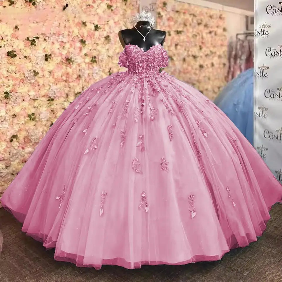 Shinny Party Dress 15 Quinceanera Dresses Ball Gown Luxury 15 Year Old Dress Formal Dress For 15 Years Party Customized