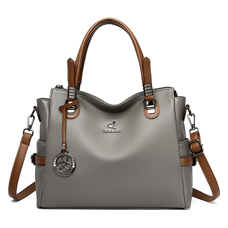 Real Women Soft Leather Shoulder Bags Luxury Women's Bag High Quality Ladies Handbag Fashion Female Messenger Bag Large Tote Sac