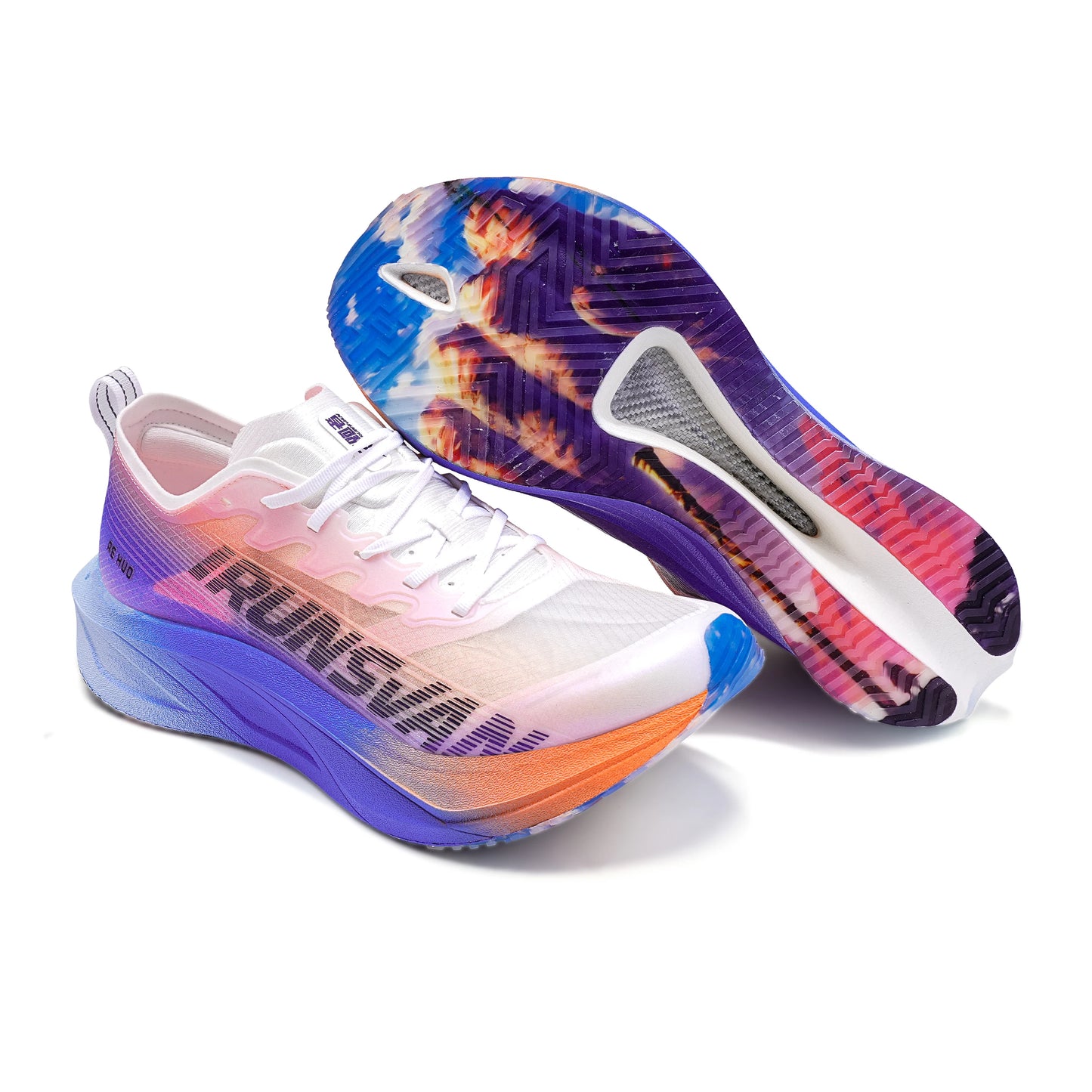 Carbon plate men marathon running shoes professional stable support shock absorption ultra light rebound sports shoes