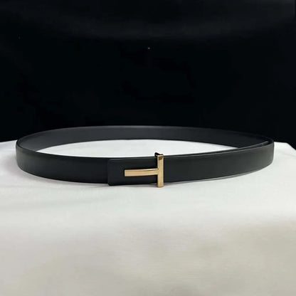 Thin 25mm Women belt Waistband Genuine Leather Cowskin Golden Buckle ladies Belt for Pants Jeans Dress Famous Brand Belt