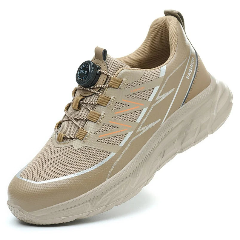 Comfortable lightweight work shoes for men Waterproof non-slip safety shoes Anti Puncture Steel Toe Sneakers Protective Shoes