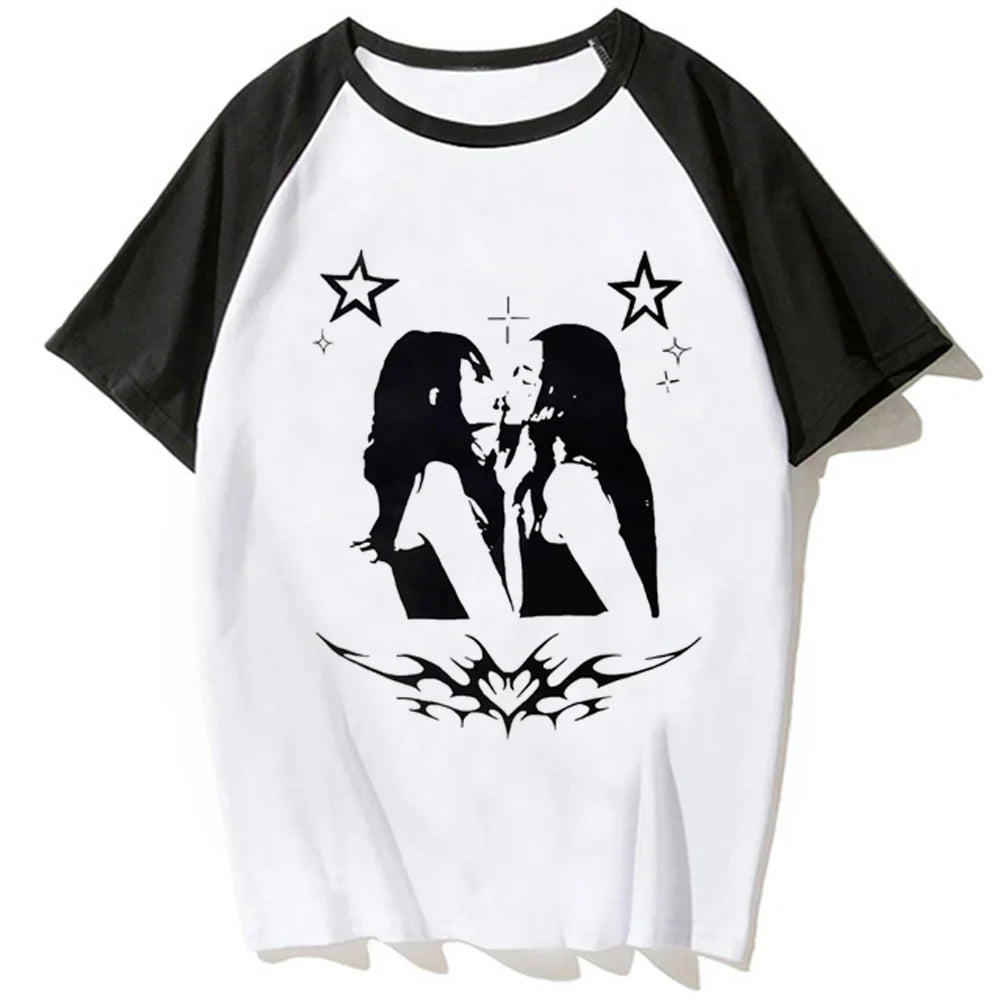 Y2k Tee women anime funny harajuku tshirt girl Japanese clothes
