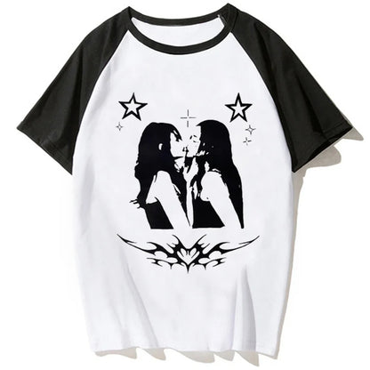 Y2k Tee women anime funny harajuku tshirt girl Japanese clothes