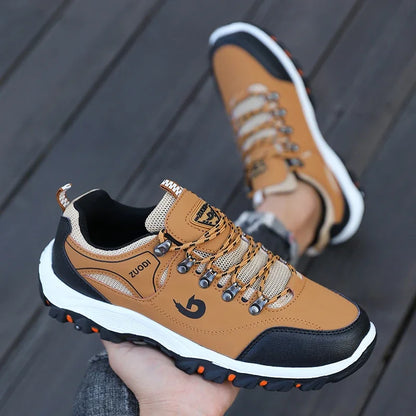Hiking Boots Men's Black Sneakers Waterproof and Durable Mountaineering Shoes, Vulcanized Shoes for Men Size 39 48 Elegant Shoes