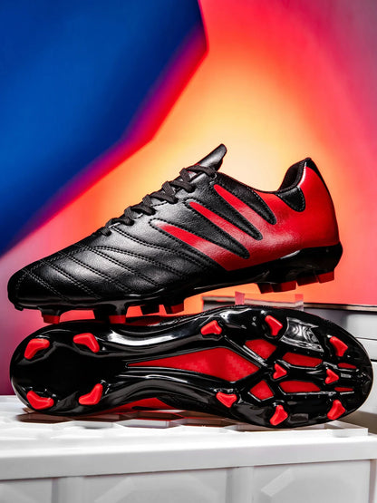 AG FG Outdoor Soccer Boots Breathable PU Fabric Upper TPU Reinforced Sole Wear Resistant Boys Girls Professional Football Shoes