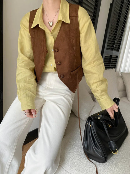 Spring women's fashionable and simple commuting temperament, high waist wide leg straight leg slimming jeans