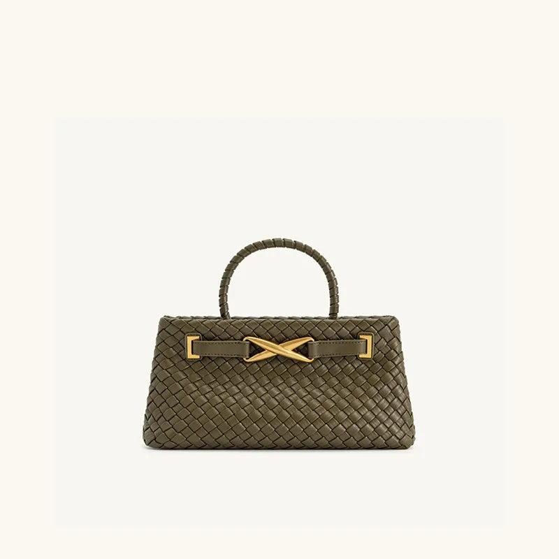 high-end light luxury style hand-woven handbag,fashionable and versatile,popular clutch for evening event and women's bag