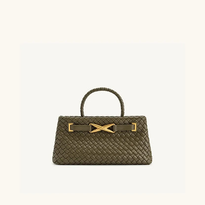 high-end light luxury style hand-woven handbag,fashionable and versatile,popular clutch for evening event and women's bag