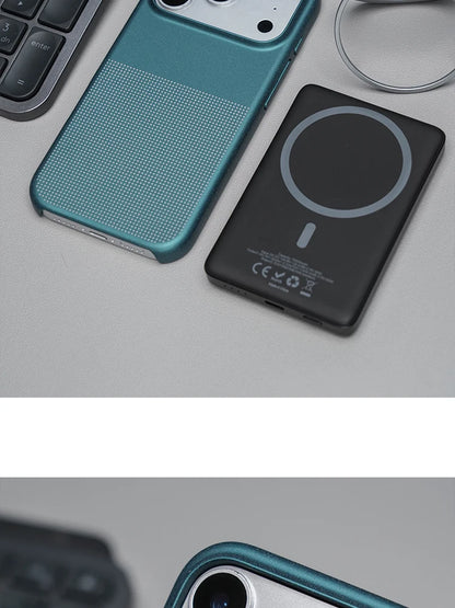Stylish Bare-feel Sandstone Anti-Slip Magnetic Phone Case For IPhone 17Pro Max 16 15 For MagSafe Charge Beat PC Hard Cover Funda