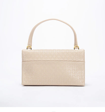Unique Fashion Printed Women's Handbag Metal Accessories Solid Color Elegant Simplicity Women's Shoulder Bag