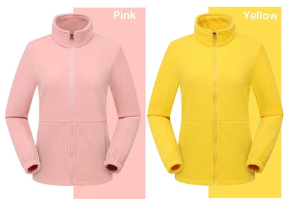 Winter Polar Fleece Jackets Women Windproof Thermal Soft Shell Jacket Outdoor Hiking Camping Skiing Climbing Warm Coat