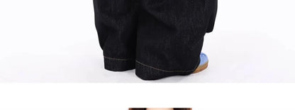 American Retro Deconstructed Bla Knife  Jeans Women's Loose Silhouette Wide Leg Floor Length Trousers Casual High Waist...