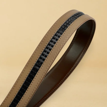 Brand Men's Belt, Length 115cm-145cm, Genuine Leather Belt, Adjustable Automatic Belt, Luxury Mens Belt