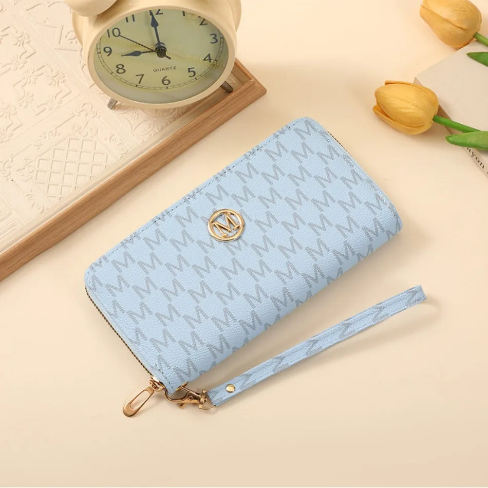 New Zipper Long Wallets Women Men Coin Purses Multi-card Slot Cards Holder Handbags Billfold Wristlet Wallet Clutch Money Bags