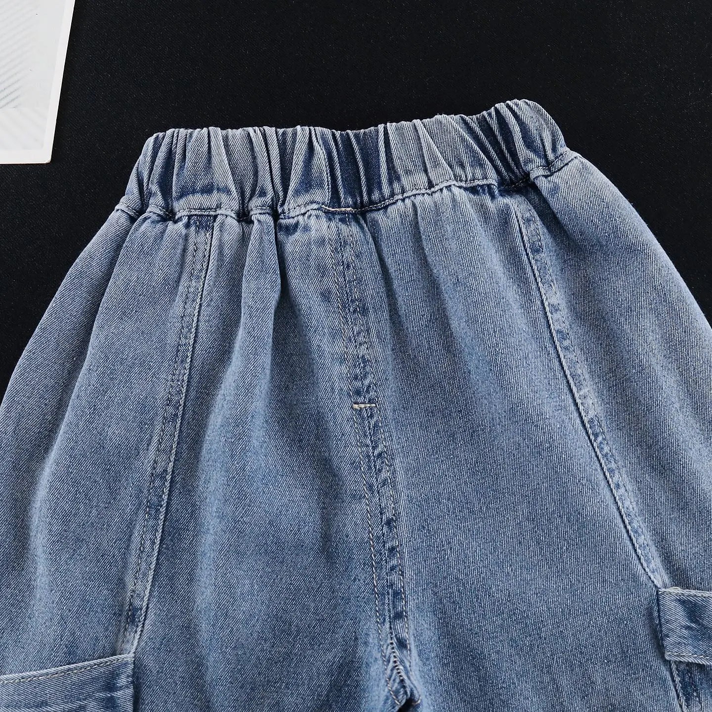New Summer Fashion Baby Boys Clothes Suit ChildrenPocket Patch T-shirt+ Denim Shorts 2Pcs/Set Toddler Clothing Kids Tracksuits