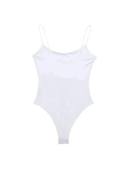 Skinny Bodysuits for Women, Backless, Thin Straps, Snap-button, Female Playsuits, Sexy Fashion