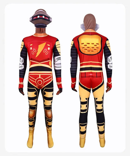 Morpher Power Superhero Cosplay Costume Kids Alpha Samurai Sentai Shinkenger Rangers Cosplay Halloween Party Jumpsuit Mask Suit