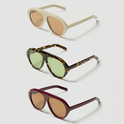 Fashion Large Frame Niche Lady Sunglasses UV400 Outdoor Polarized Driving Men Sun Glasses Support Color Changing Myopia Lens