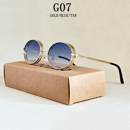 2025 Oval Sunglasses Women Trendy Retro Vintage Steampunk Sunglass Men Fashion Glasses Lentes De Sol Mujer Lunette Soleil Femme