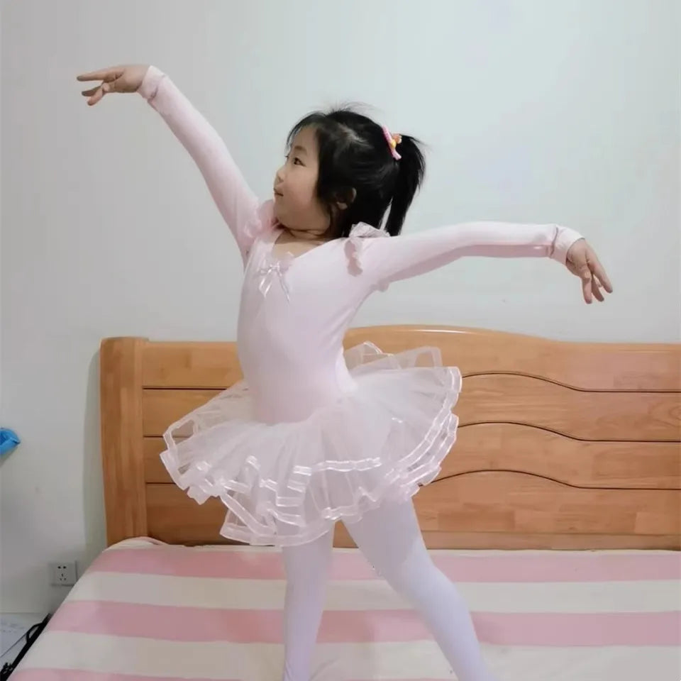 Summer Dance Costume Outfits Girls Dresses Ballerine Kids Clothes Casual Ballet Girl Dress Vestidos Children's Ballet Leotard