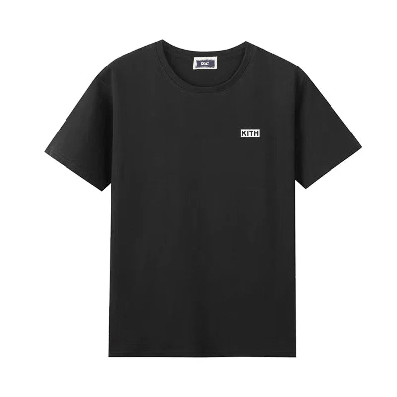 Summer Exported to Japan Korean Cotton Men Women T-shirt Embroidery letter Logo Couple Casual Loose O-Neck Short Sleeve Tees